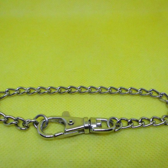 Stainless Steel Bracelet Chain Link Biker Or Charm - Picture 5 of 7
